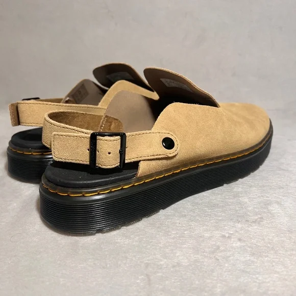 Dr Martens Men's Carlson Slingback Mule Savannah Tan Size 14 US NEW